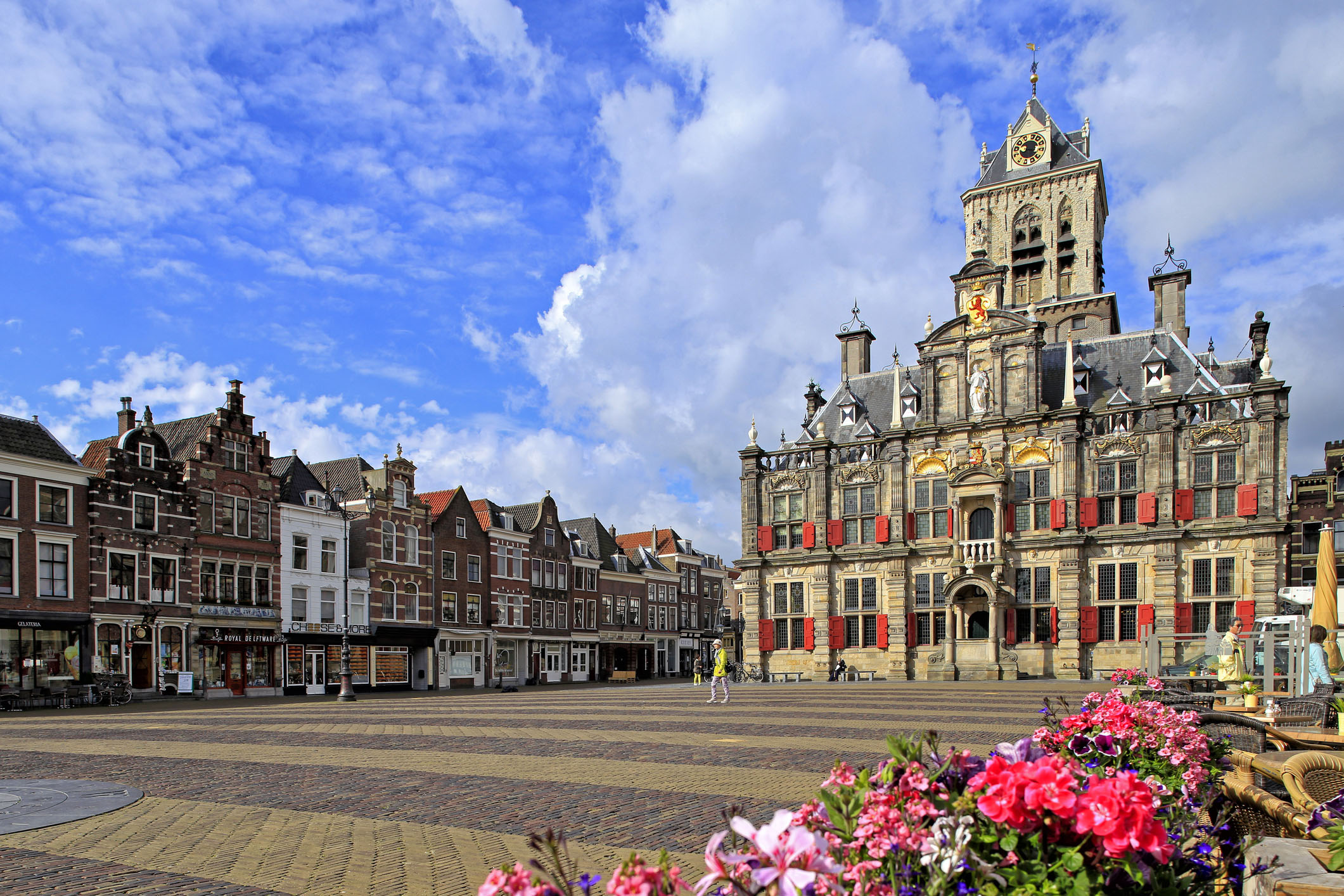 View of the marketplace in Delft